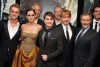 Elenco de Harry Potter posando para la prensa en una alfombra roja | Getty Images