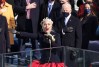 Lady Gaga cantando el himno nacional frente a Joe Biden minutos antes de su investidura presidencial | Alex Wong/Getty Images