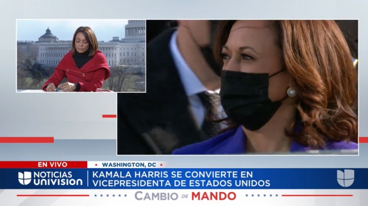 Ilia Calderón y Kamala Harris