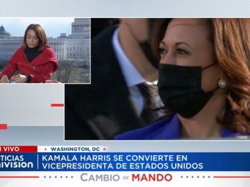 Ilia Calderón y Kamala Harris