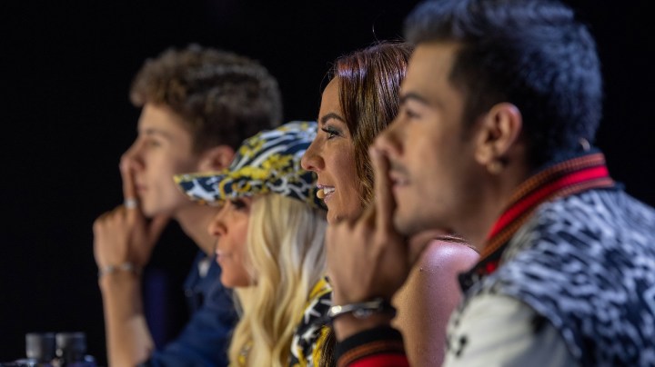 Carlos Rivera y Juanpa Zurita junto a Consuelo Duval y Yuri en ¿Quién es la Máscara? 2 | Mezcalent