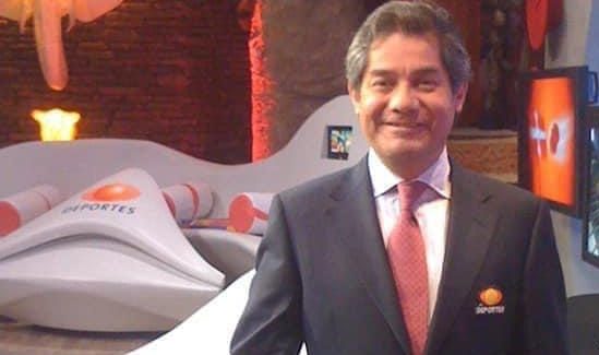 Gerardo Valtierra en estudio de Televisa Deportes | Cortesía