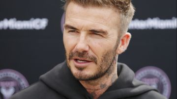 David Beckham en conferencia sobre su equipo el Inter Miami CF' en Miami | Getty Images, Michael Reaves