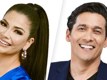 Ana Patricia Gámez y Rafael Araneda, los presentadores de 'Enamorándonos'