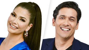 Ana Patricia Gámez y Rafael Araneda, los presentadores de 'Enamorándonos'