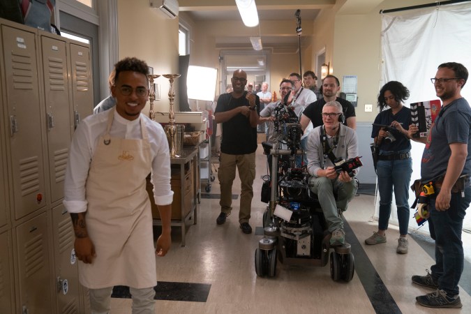 Ozuna grabando para la película 'Tom & Jerry'