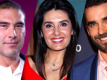 Eduardo Yáñez, Mayrin Villanueva y Marcus Ornellas