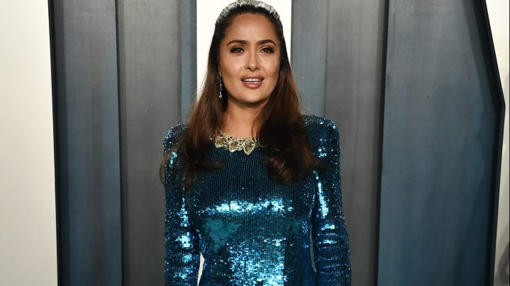 Salma Hayek en la fiesta Vanity Fair Oscar Party en el Wallis Annenberg Center for the Performing Arts en Beverly Hills, California. | Getty ImagesFrazer Harrison