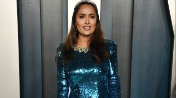 Salma Hayek en la fiesta  Vanity Fair Oscar Party  en el Wallis Annenberg Center for the Performing Arts en Beverly Hills, California.  | Getty ImagesFrazer Harrison