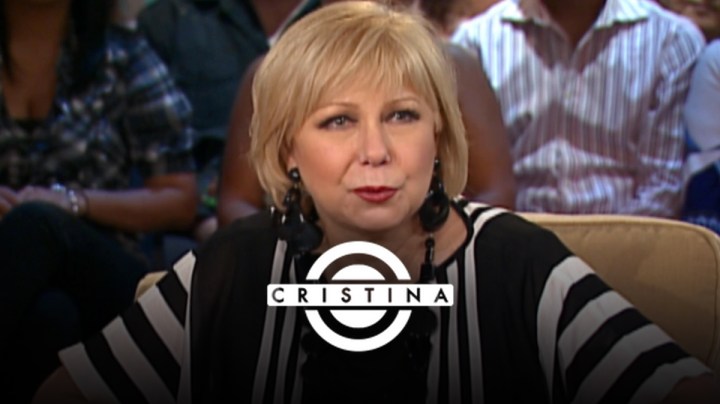 Cristina Saralegui en su programa de Univision