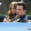 Jennifer Lopez y Ben Affleck grabando una escena de 'Gigli' en 2003