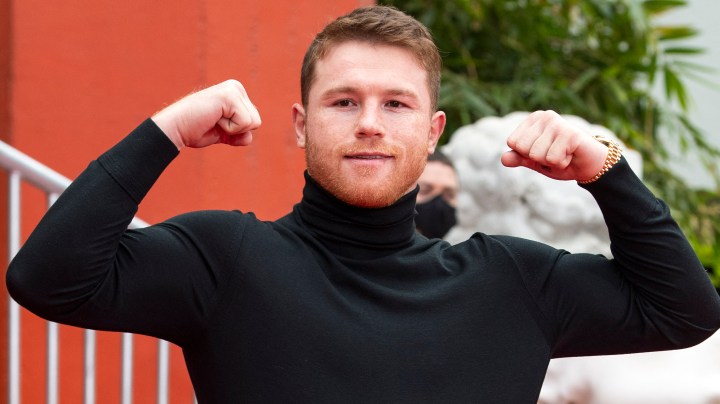 Saúl "Canelo" Álvarez en el Teatro Chino de Los Ángeles | VALERIE MACON/AFP via Getty Images