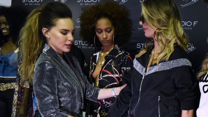 Belinda presentando colección de Studio F en Colombia | LUIS ROBAYO/AFP via Getty Images