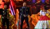 Leonardo, Pepe y Ángela Aguilar en Premios Juventud 2021 | Jason Koerner/Getty Images for Univision