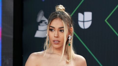 LAS VEGAS, NEVADA - NOVEMBER 18: Danna Paola attends The 22nd Annual Latin GRAMMY Awards at MGM Grand Garden Arena on November 18, 2021 in Las Vegas, Nevada. (Photo by Arturo Holmes/Getty Images)