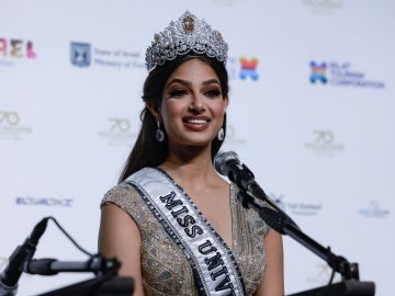 Harnaaz Sandhu, Miss Universo 2021 | Menahem Kahana/AFP vía Getty Images