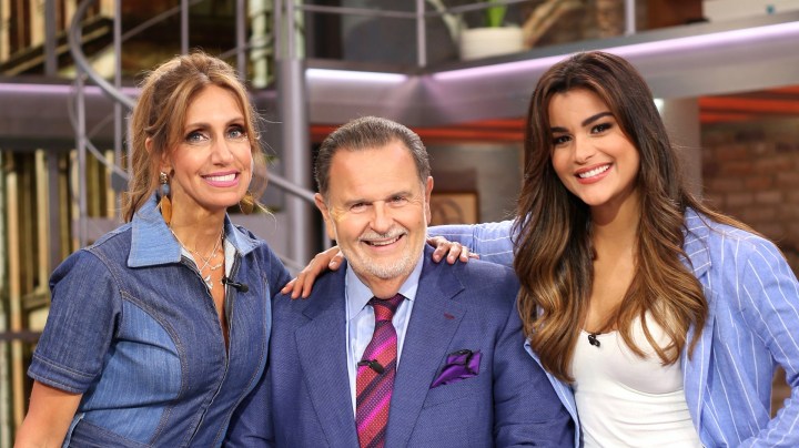 Lili Estefan, Raúl De Molina y Clarissa Molina en "El Gordo y La Flaca"