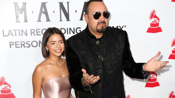 Pepe Aguilar y su hija Ángela