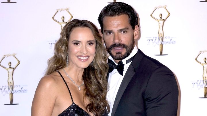 Cristian De La Fuente y su esposa.
