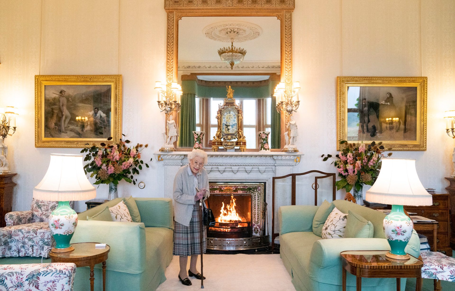 Reina Isabel II en el castillo de Balmoral