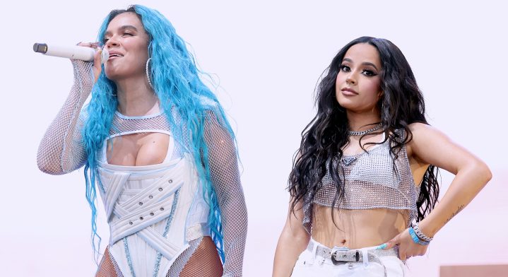 Karol G y Becky G en el Coachella 2022.