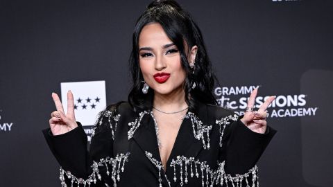 Becky G en el Latin Grammy acoustic session 2022 de Madrid.