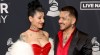 Cazzu y Christian Nodal en los Latin Grammy 2022.