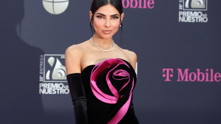 Alejandra Espinoza, presentadora de televisión.
