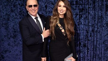 Tommy Mottola y Thalía | (Photo by Jamie McCarthy/Getty Images)