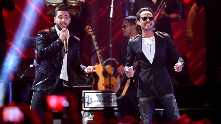 Maluma y Marc Anthony