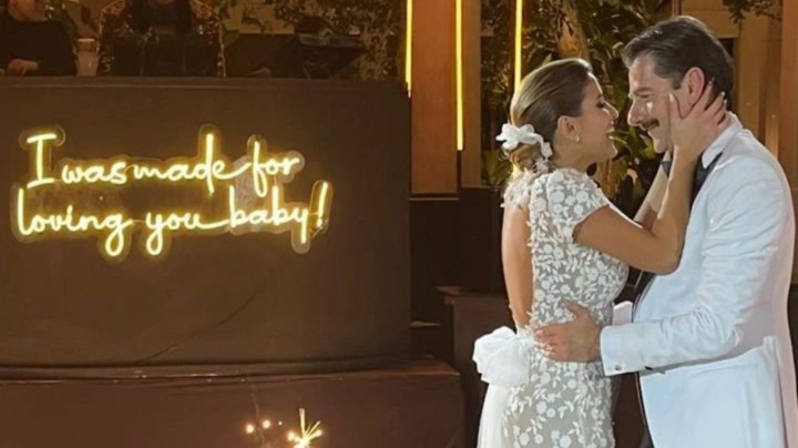 Sofía Rivera Torres y Eduardo Videgaray en su boda