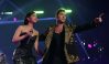 Ángela Aguilar y David Bisbal en los Latin AMAs 2023.