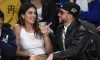 Kendall Jenner y Bad Bunny en el partido de los Lakers.