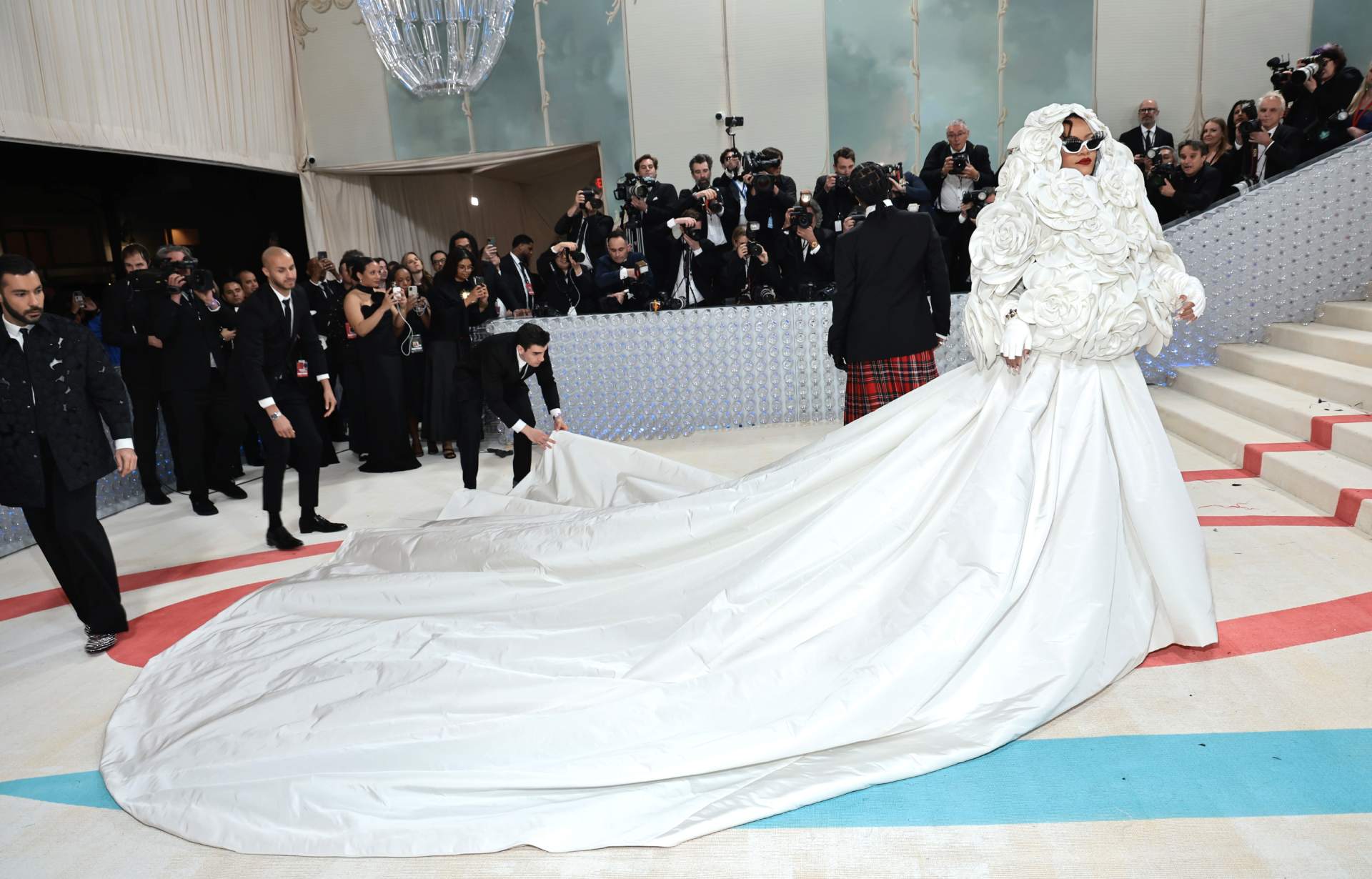 Rihanna en la Met Gala 2023.