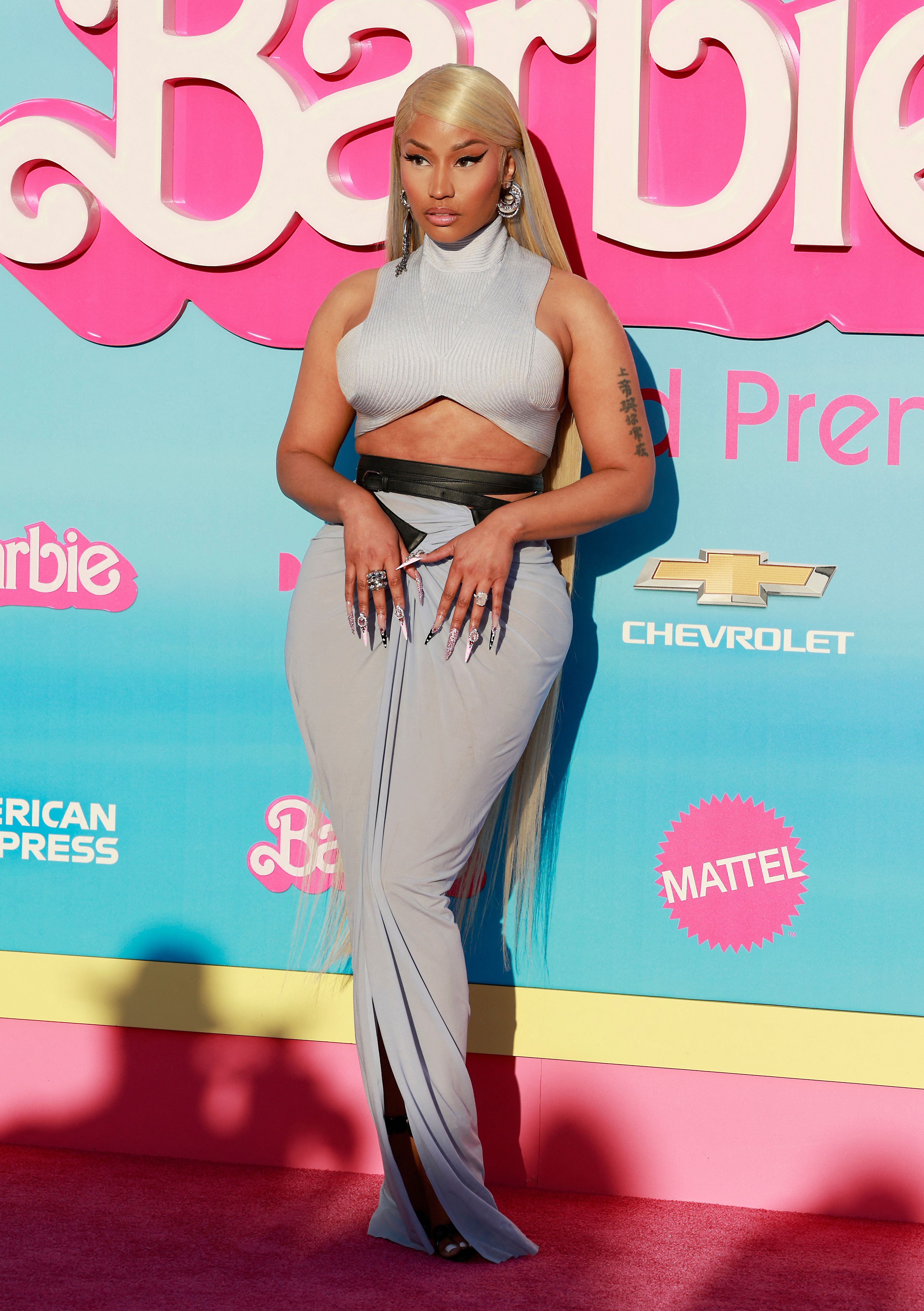 Nicki Minaj en la premier de "Barbie" en Los Angeles.