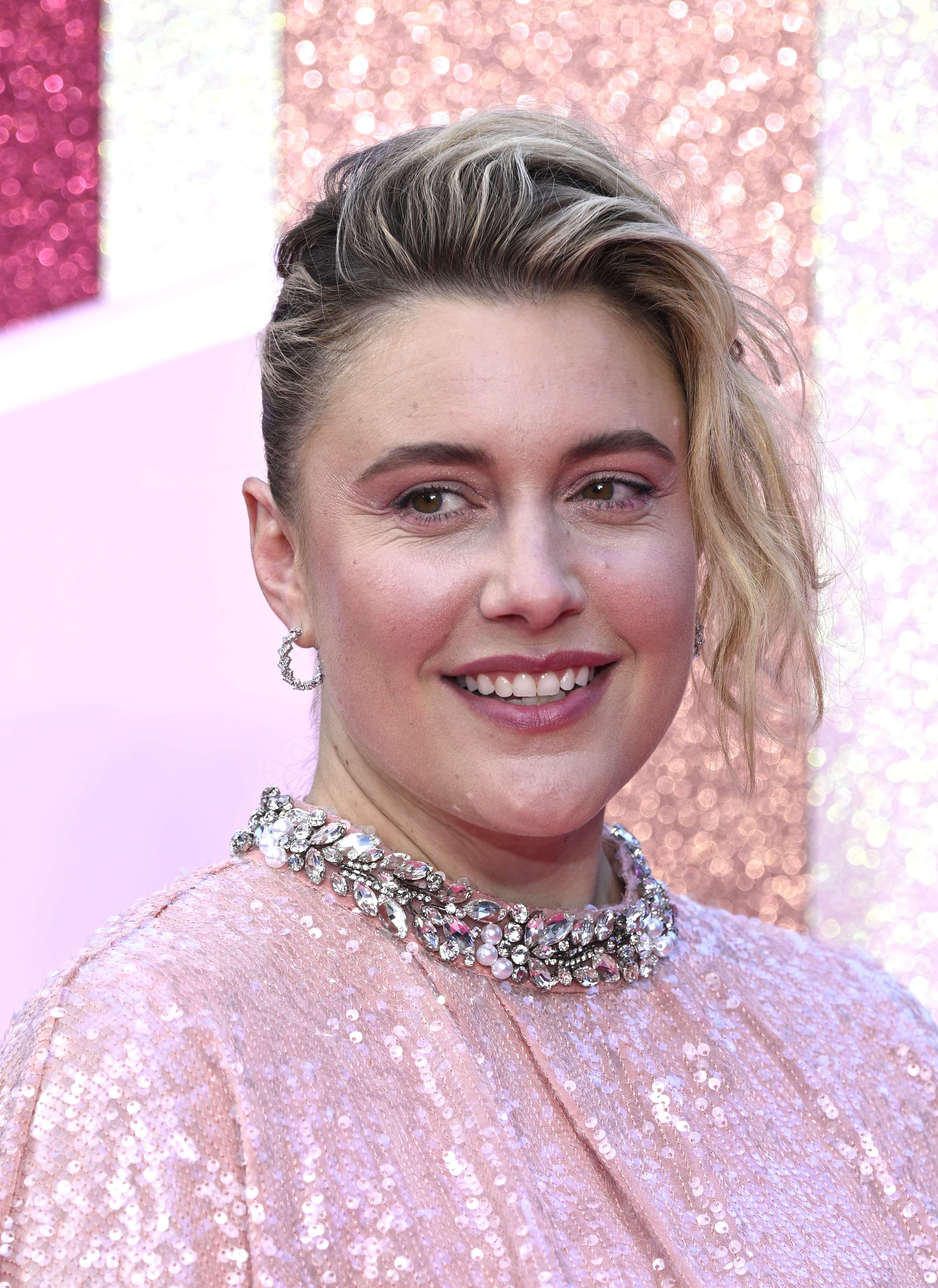 Greta Gerwig en la premiere de Barbie