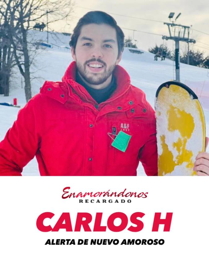 Carlos H, participante de 'Enamorándonos: Recargado'.