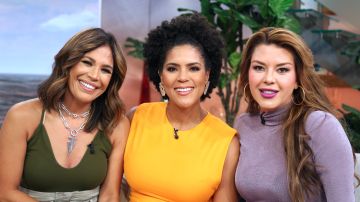 Karla Martínez, Francisca y Alicia Machado en 'Despierta América'.