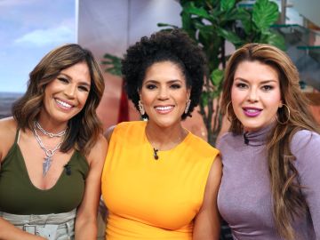 Karla Martínez, Francisca y Alicia Machado en 'Despierta América'.