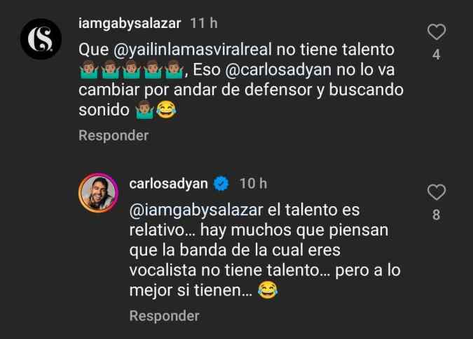 Carlos Adyan responde a un seguidor