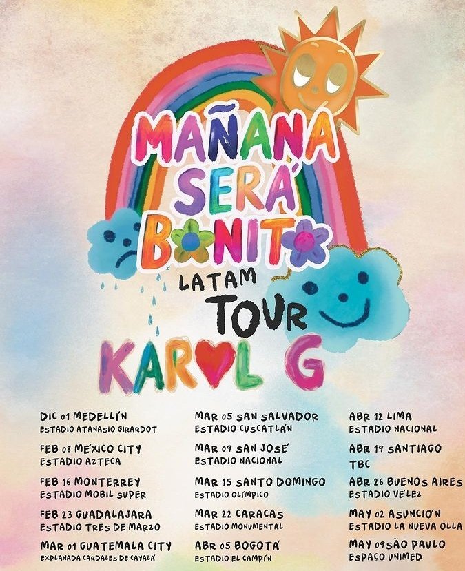 Karol G confirma tour por Latinoamerica