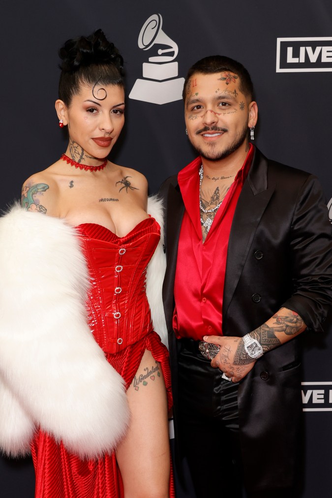 Cazzu y Christian Nodal en los premios Latin Grammy 2022