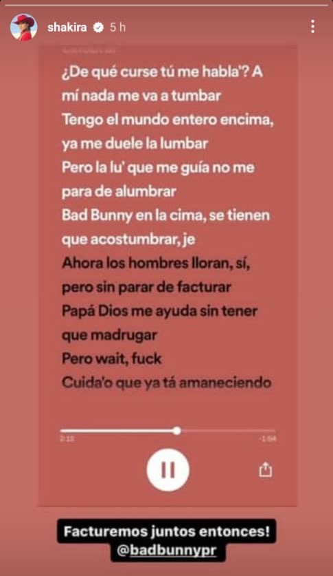 Captura de pantalla | Instagram de Shakira