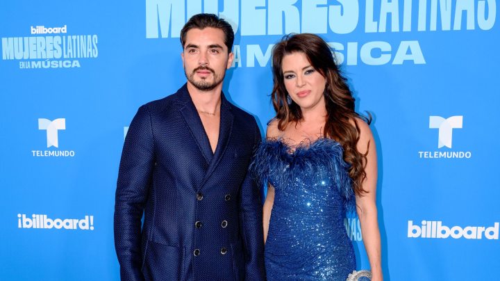 Alicia Machado y Christian Estrada.