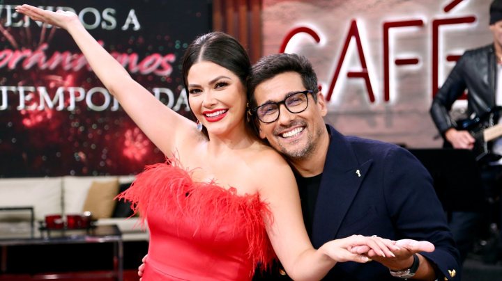 Ana Patricia Gámez y Rafael Araneda, conductores de 'Enamorándonos USA'.