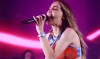 Belinda actúa durante el evento Pride de Calvin Klein en el Restaurante Lago Algo el 22 de junio de 2023 en Ciudad de México, México.