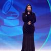 Laura Pausini habla en el escenario durante la 23.a Entrega Anual del Latin GRAMMY en el Michelob ULTRA Arena el 17 de noviembre de 2022 en Las Vegas, Nevada.