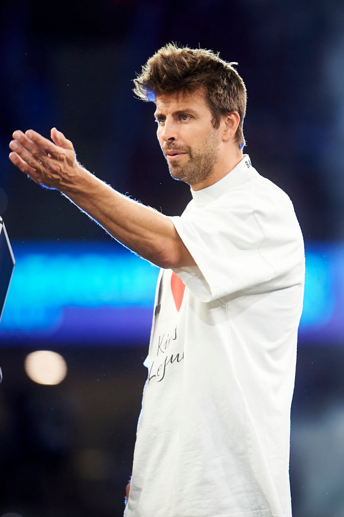 Gerard Piqué durante las finales de la Liga de Reyes en el Estadio Civitas Metropolitano el 29 de julio de 2023 en Madrid, España.