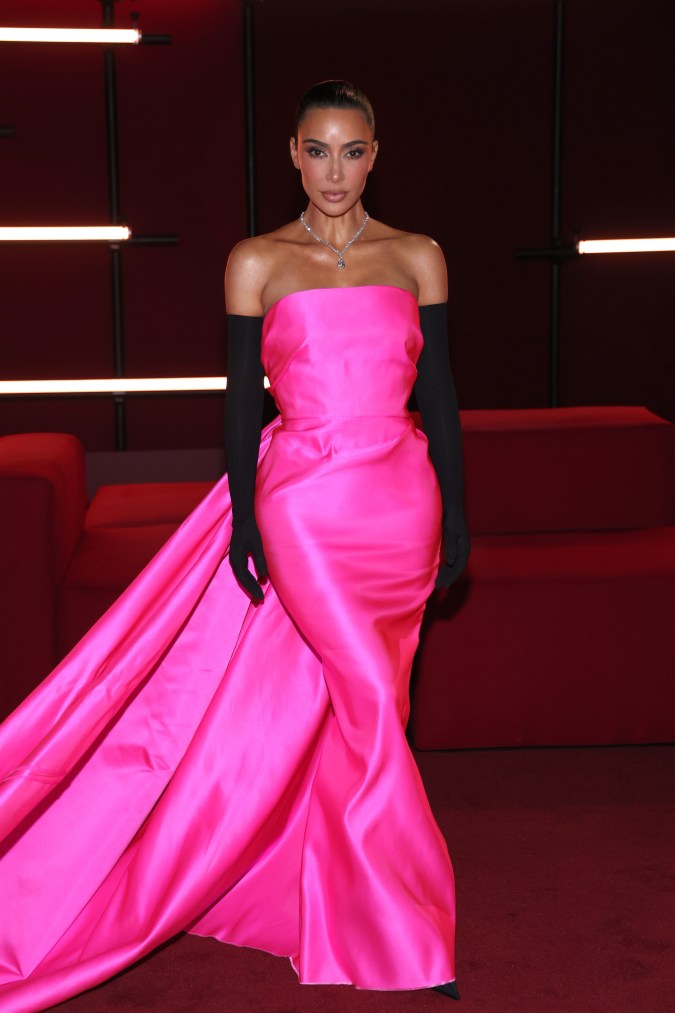Kim Kardashian con vestido Balenciaga. LACMA Art + Film 2023