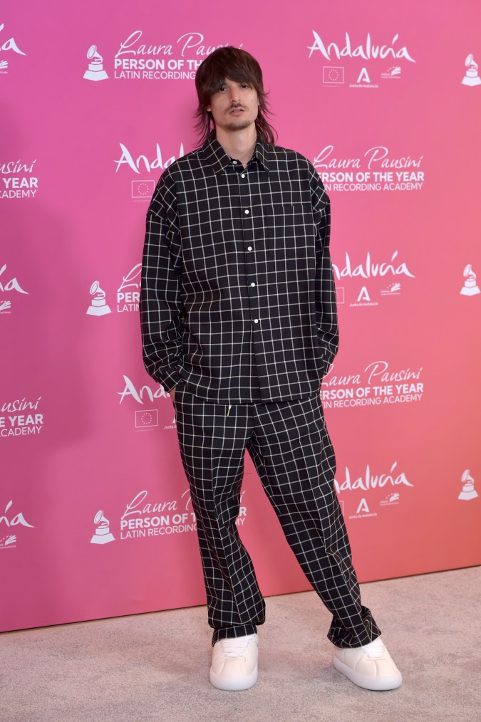 Danny Ocean en la alfombra roja del homenaje de Laura Pausini.